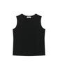 Oteumilkape Cotton Slim Sleeveless Top - Black