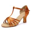 Ladies Latin Dance Shoes Girls T-strap High-heeled Dance Shoes Ladies Dance Shoes Jazz Ballroom Salsa Shoes About 5cm/7cm