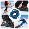 Ski Fastener Straps 30 Pieces Ski Retainers Strap Ski Brake Fixator Flexible Ski Binding Strap Binding Brake Retainer Bands For