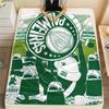 Palmeiras FC Pattern Flannel Blanket, High Quality Comfortable for All Seasons, Home Decor, Warmth and Comfort, Perfect for Gifts.
