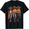Black Cowgirl Western Rodeo Melanin Black History Texas T-Shirt(1)
