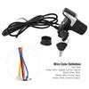 36V Electric Bike Bicycle Ebike Handlebar Twist Grip Throttle with LCD Display and Key Lock