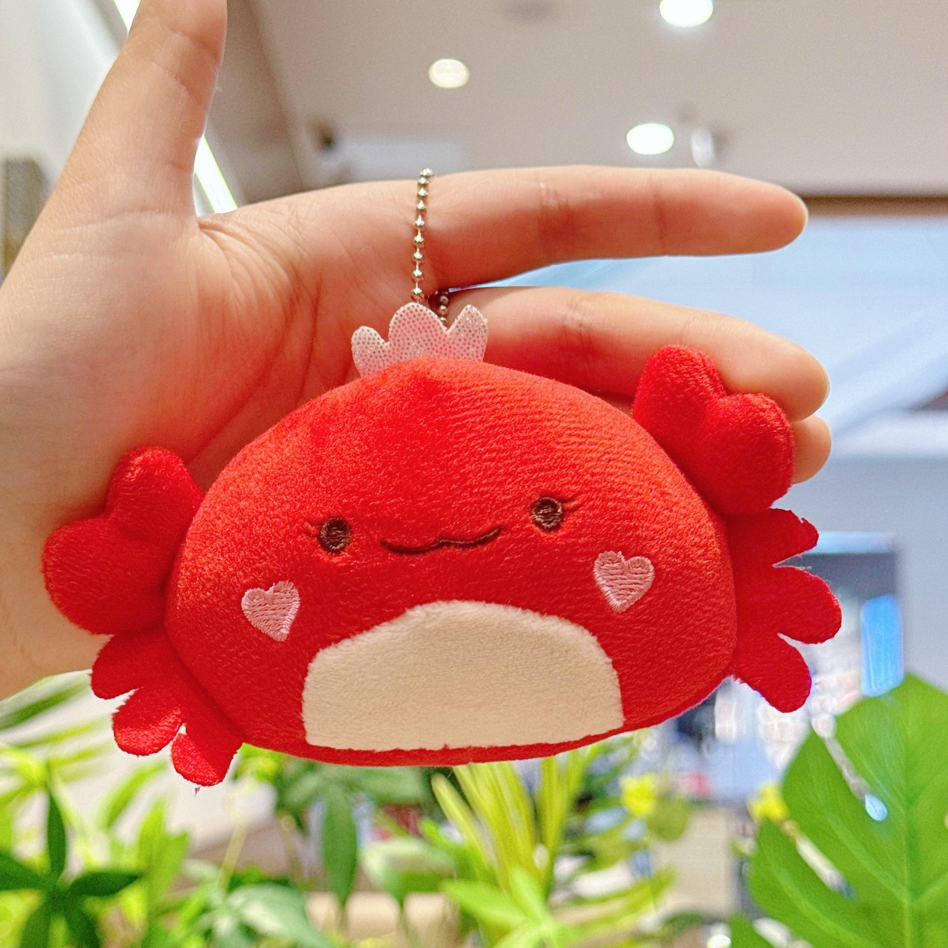 

Мультяшный плюшевый брелок-краб - Морское животное, украшение для рюкзака Height 10 cm