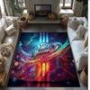 FC Bayern München Bedruckter Flanell Teppich rutschfest weich Polyester Boden Teppich Indoor Dekor Matte für Schlafzimmer Wohnzimmer Sofa Spielzimmer Heimdekoration
