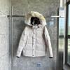 #Wyndham parka jiacket fur and badge goose down jacket men's and women's clothing