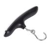 Luggage Scale Backlit LCD Display 50KG Hand Hanging Portable Travel Scale for Weight Measuring Black Hook Style Battery