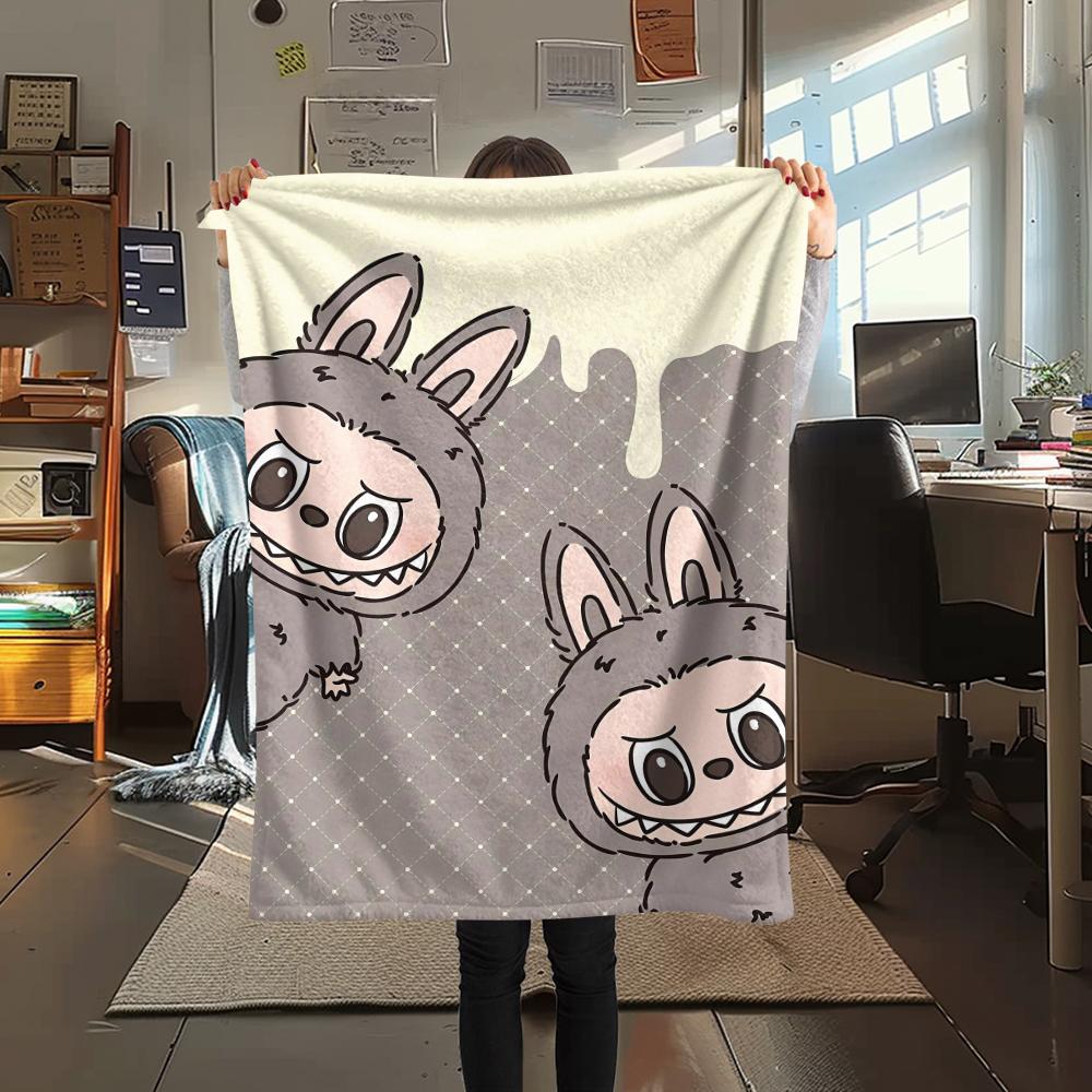 

Labubu poster Print Flannel Blanket,High quality Comfortable for All Seasons,Home Decor,Warmth and Comfort,Perfect for Christmas Gifts 80cm x 120cm