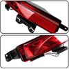 Rear Bumper Reflector Light Fit for 2015 2016 2017 2018 2019 2020 Land Rover Discovery Sport, Tail Brake Light Fog Lamp Reflector with bulbs, Red,