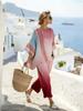 1116 Ladies Crew Neck Elegant Pattern Printed Bohemian Casual Suit