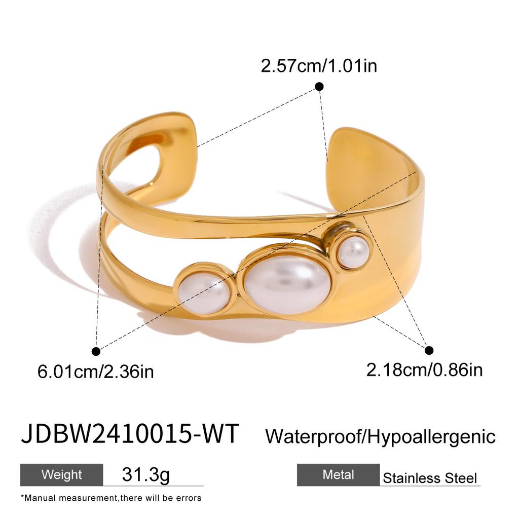 JYL TS Bracelet  Hollow Open Cuff Invokes Purity & Wisdom