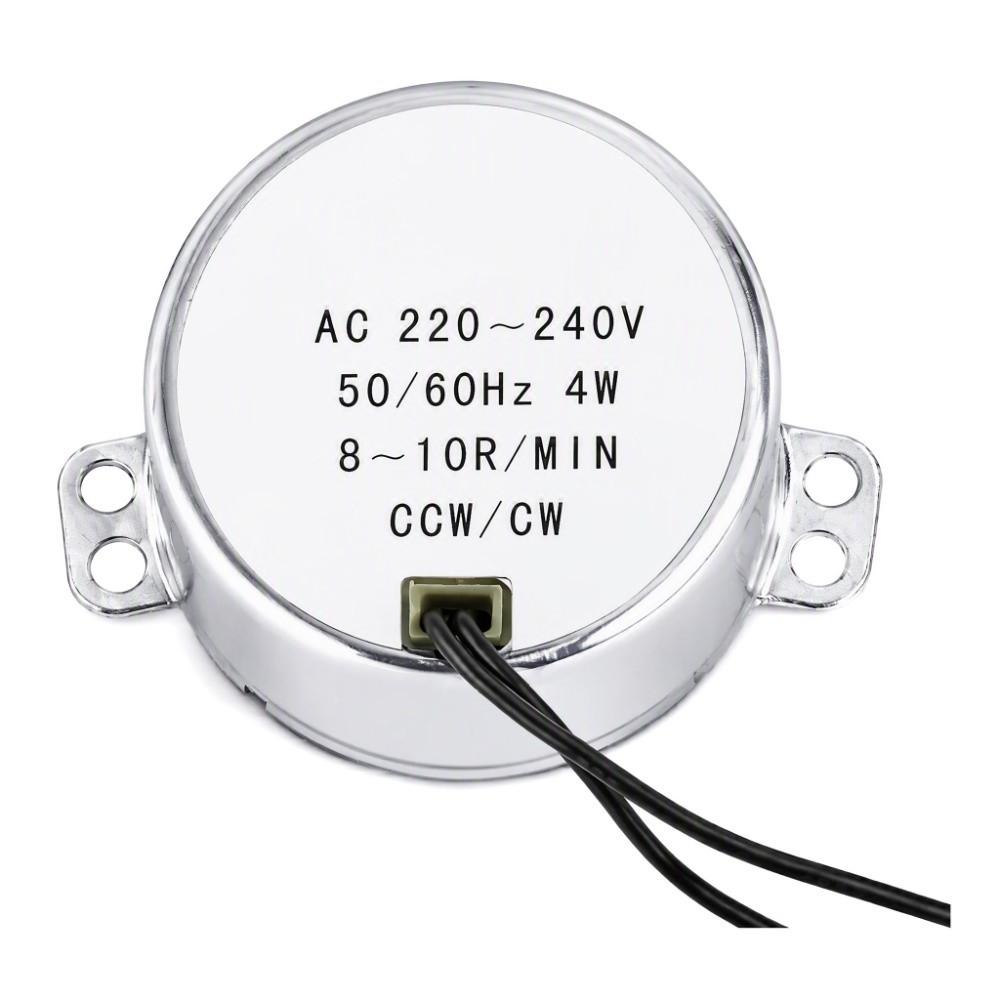 220-240V AC Turntable Synchronous Motor CW/CCW Rotation AC Synchronous Motor Home Appliance Use