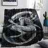 1PC Alien Print Flannel Blanket, High Quality All Seasons, Home Decor, Warmth and Comfort, Perfect for Christmas Gifts