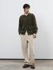 GENERALIDEA Man Single-Pleat Corduroy Pants [Ivory] / Sbe4M11006