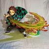 17cm Anime Demon Slayer Figure Demon Slayer Fire Knife Fight Kamado Tanjirou Pvc Action Figure Collectible Model Toys Kid Gift