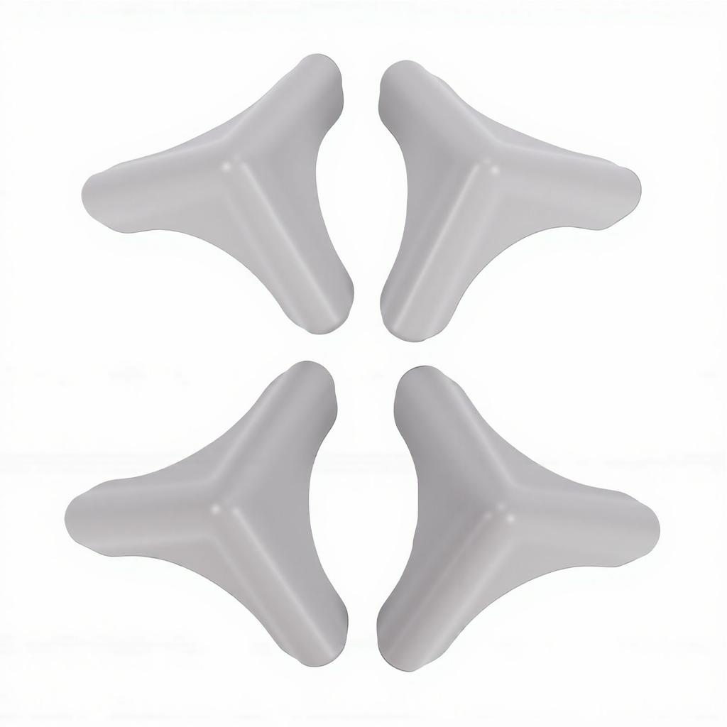 4pcs Silicone Corner Guards Corner Protectors Soft Rugged Self Adhesive Edge Covers for Table Desk Kitchen Cabinet