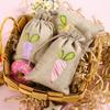 6PCS Drawstring Design Gift Bags Cartoon Pattern Cloth Pouch for Wedding Party Favor Candy Gift Packaging Bag Storage Decoration