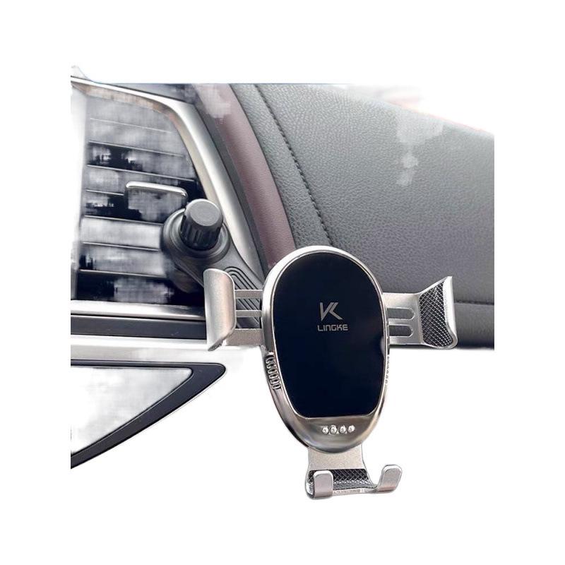 Vent-Friendly Car Phone Holder with Gravity-Activated Navigation