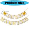 Multi Design Wedding Bunting Banners Bridal Shower Decorations With Glitter Accents For Photo Booth Or Party Backdrop