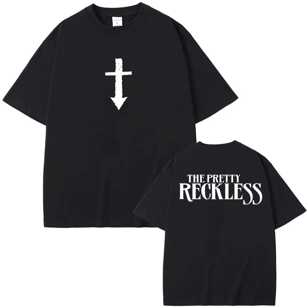2026 New The Pretty Reckless Cotton T-shirt Graphic Print Tees Streetwear Fashion Women Men Vintage Top Hip Hop Streetwear Oversized Tshirt Y2K 4XL