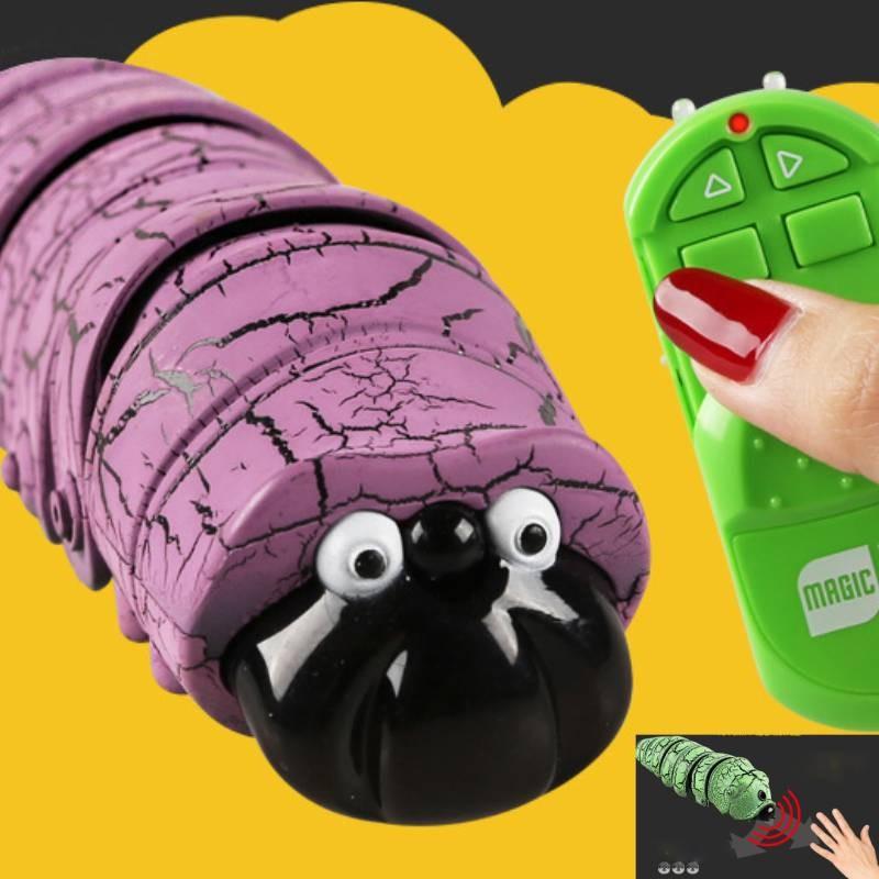 Control Remote Caterpillar Toys Luminescence Electric Infrared Crawl Insect