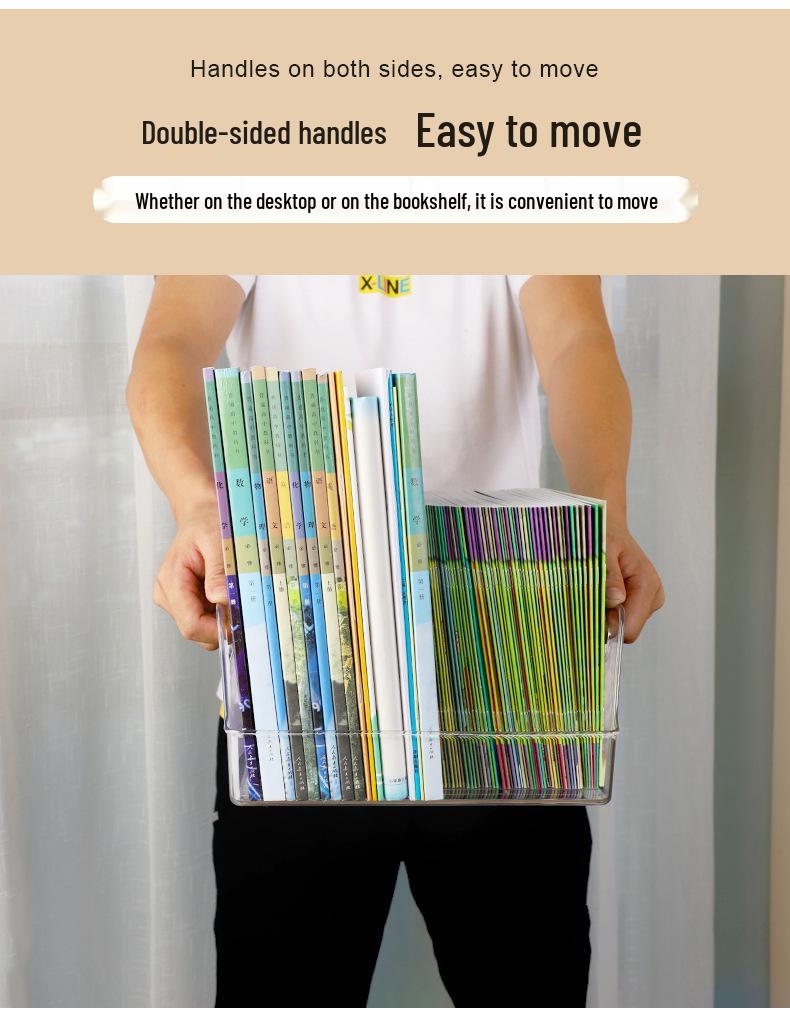 Transparent Picture Book Organizer for Students and Children