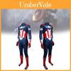 Marvel Captain America Full Bodysuit Costume Made From Polyester For Cosplay Events