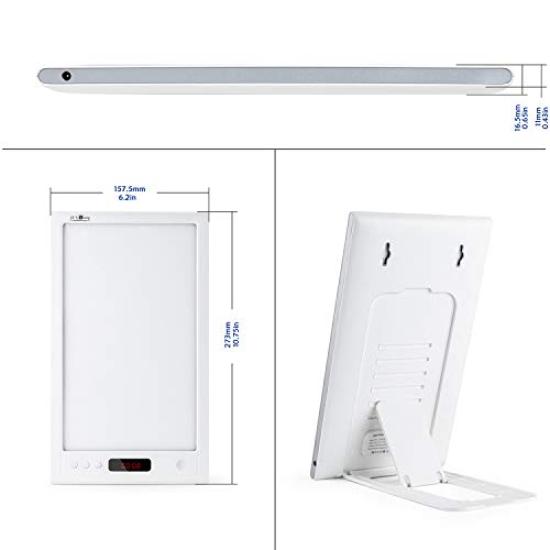 Light Therapy Resets Your Body lux Natural Light Alarm Perfect for Night Jet and Bedside Lamp Light, Clock, 12,000 UV-Free Light, Clock, Shifts, Lag,