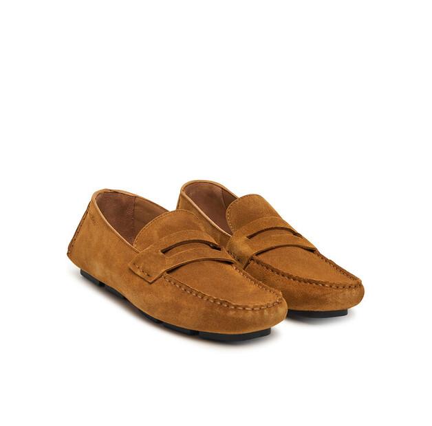 Calvin Klein Square Driver Suede Moccasins