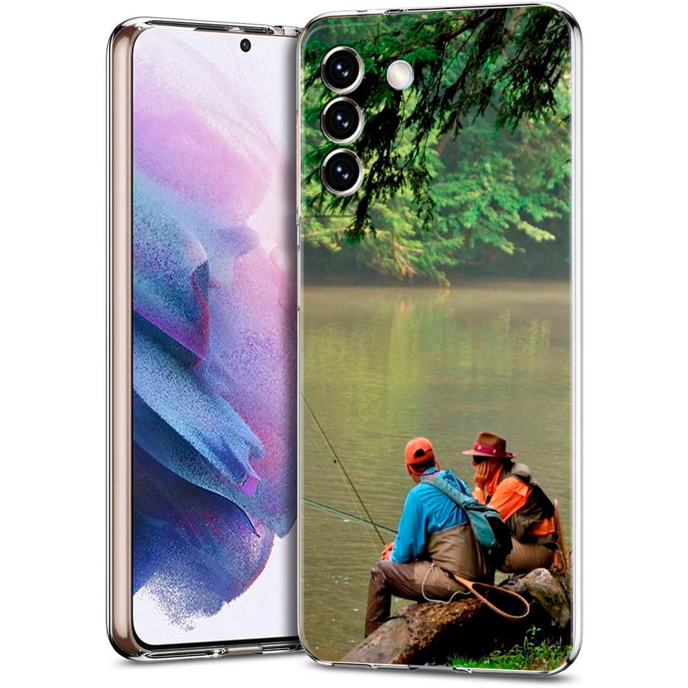 Fishing Phone Case For Samsung Galaxy S24 Ultra S23 FE S22 S20 S21 5G S10 S9 Plus S10E S8 Soft Silicone Clear Cover