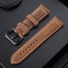 20 22 24 26mm Watch Accessory Suitable for Samsung Leather Watchband Sports Men Hand Made Watch Band