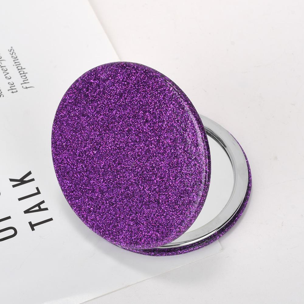 Miroir de maquillage compact double face en forme de cœur pour les résidences étudiantes