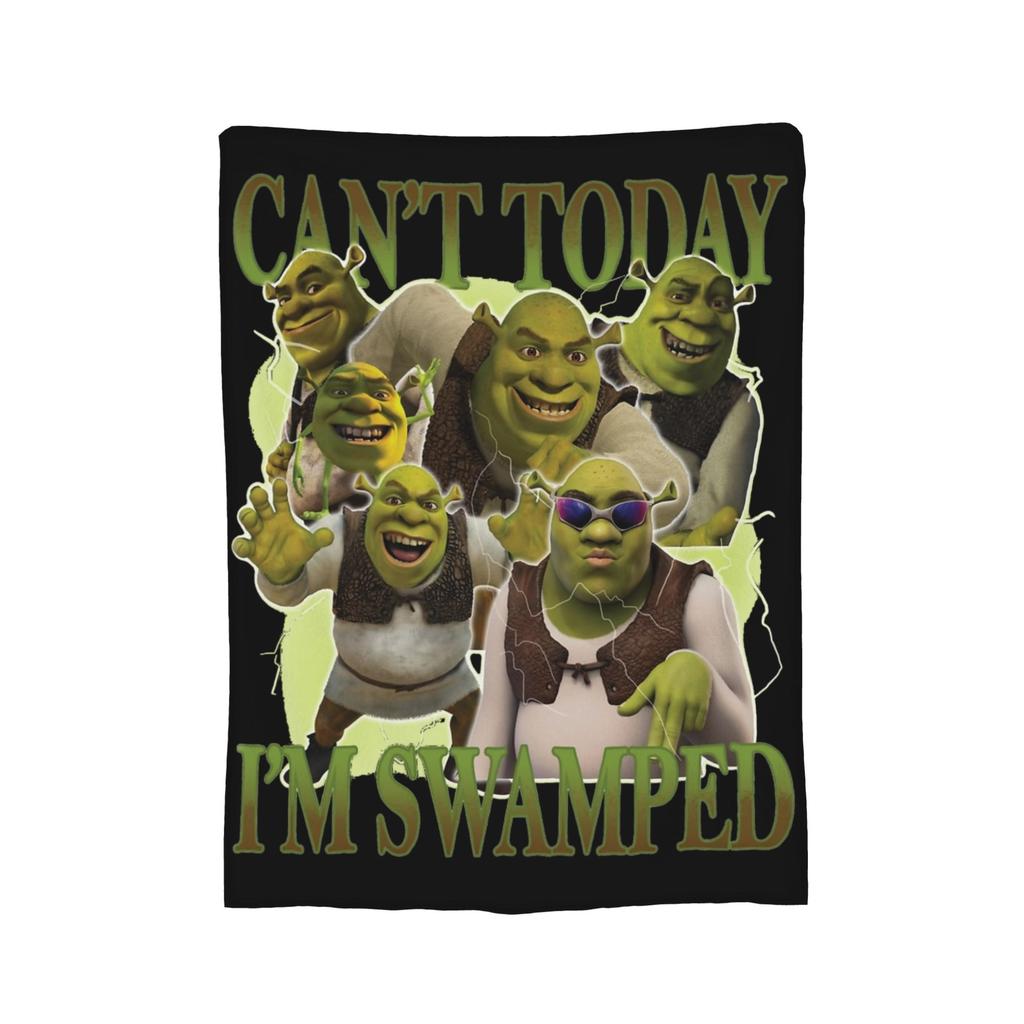 Cartoon Monster Shreks Blankets Velvet  Winter  Breathable Lightweight Thin Throw Blankets for Bed Outdoor Bedspreads