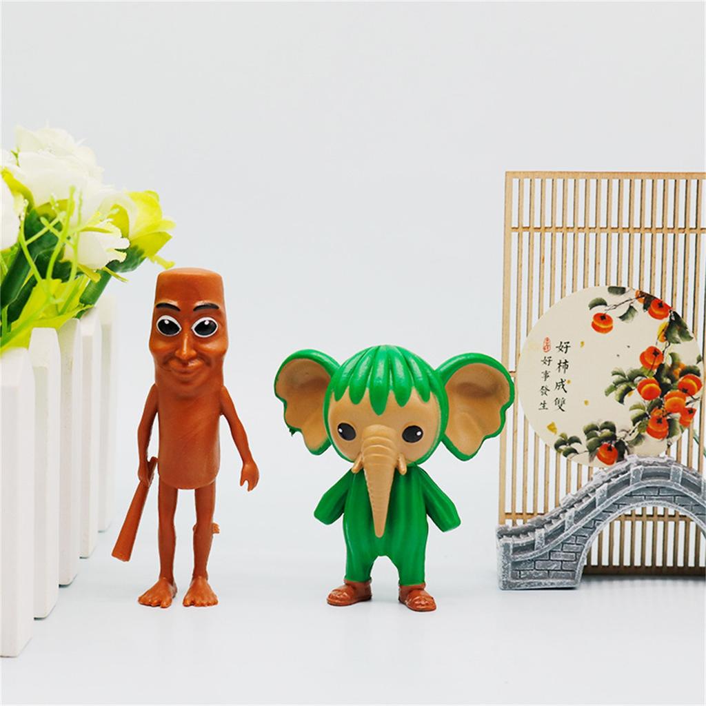 6PC Small Dolls Kit Ornaments Model Doll ABS Decoration Children's Toy Gift