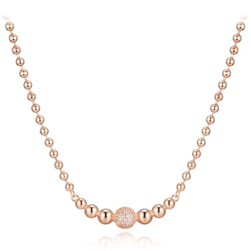 

ELLE Jewelry Volume Round Necklace ELBRNN184 Rose gold