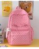 Schoolbag Gentle Girl Wind Polka Dot Bow Sweet Girl Backpack Korean Literature and Art Fresh Student Weekend Travel Backpack