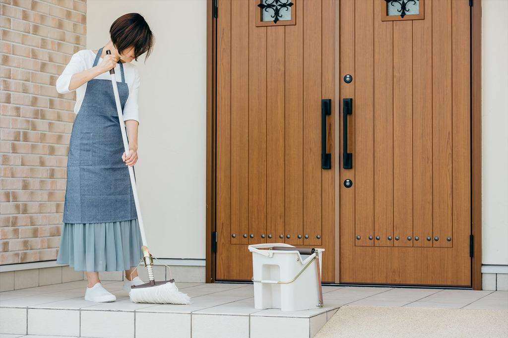 Yamazaki Sangyo Daily Clean Neo Color Wet Floor 24cm W X 4cm D X 144cm 20cm X Product 177639 Mop, Mop, Approx. H, Cloth Approx. 30cm, Multi-Purpose,