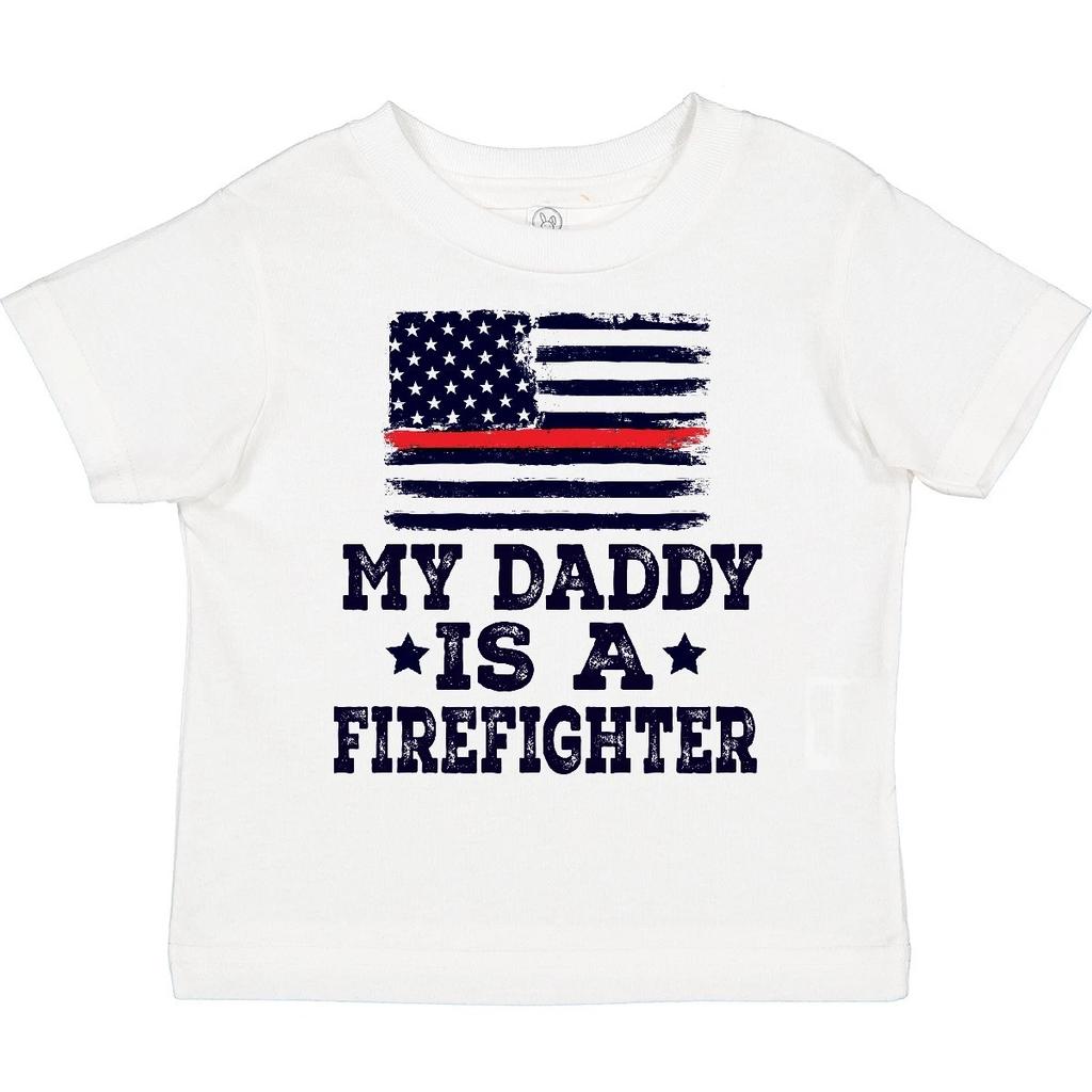 Inktastic Fireman Daddy Is A Firefighter Toddler T-Shirt Dad Proud Childs Son