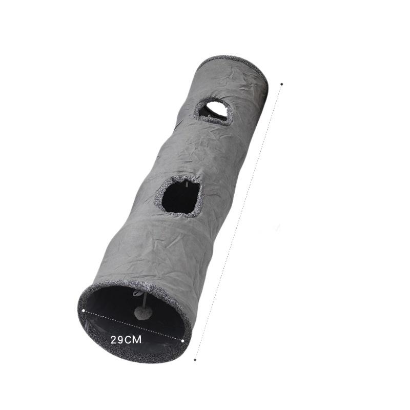 Faltbares Wildleder Katzen Tunnel Spielzeug