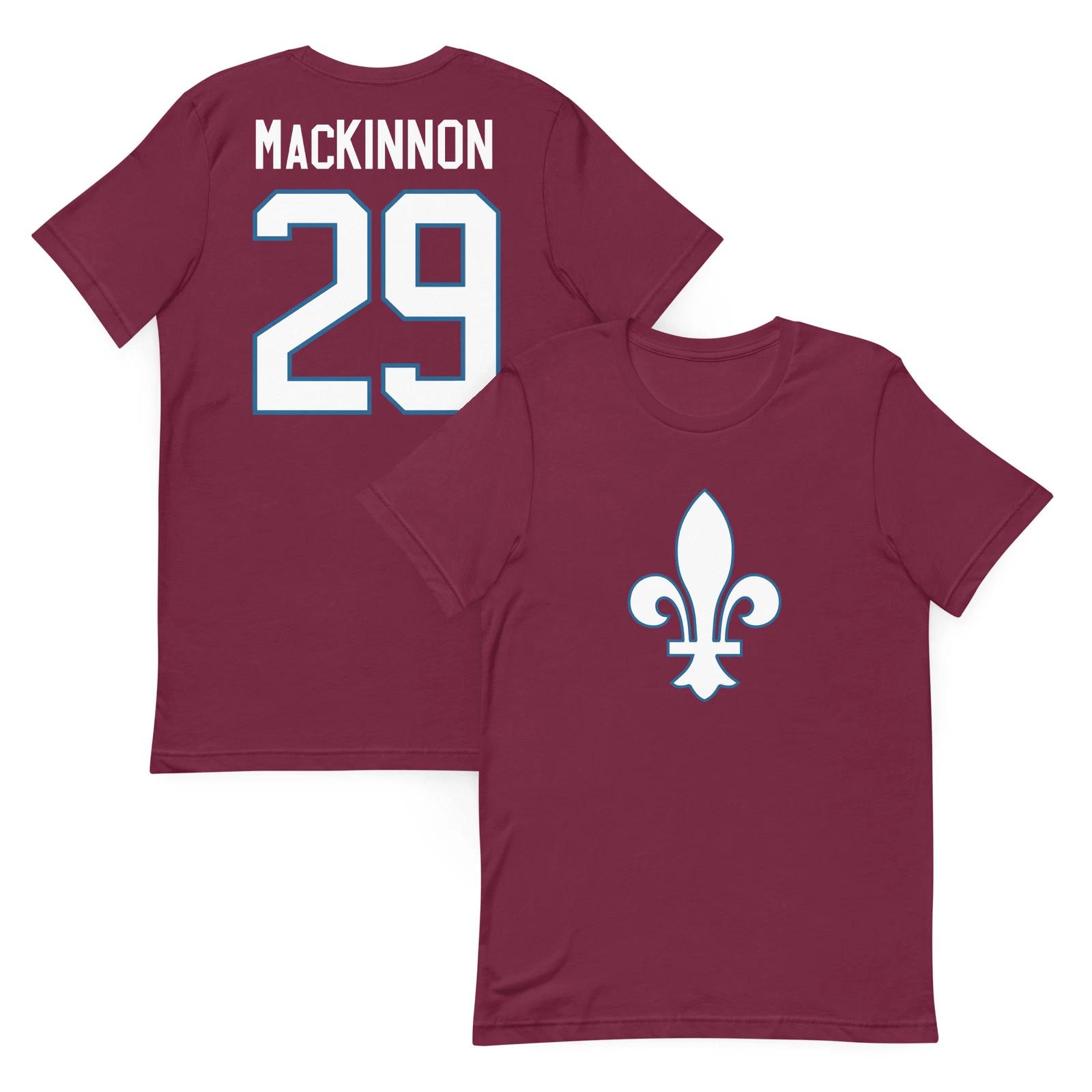 Reverse Retro Nathan MacKinnon Colorado Avalanche Quebec Nordiques Jersey Shirt 4XL