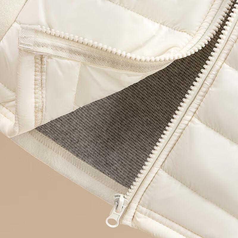 Damen Stehkragen Reißverschluss Spleiß Winterjacke