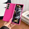 For Samsung Galaxy Z Fold 6 7 5G Solid Color Phone Case Magnetic Wireless Charger PC Hard Shel Hinge Protection Back Cover
