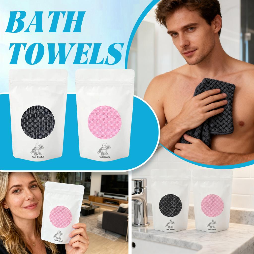 Bath Towel High Quality Frosted Back Wash Bath Towel For Taking A Shower