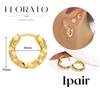 Perforation 925 Silver Ear Needle Minimalist Hoop Earrings Metallic Gold Earrings For Women CZ Fashion Jewelry