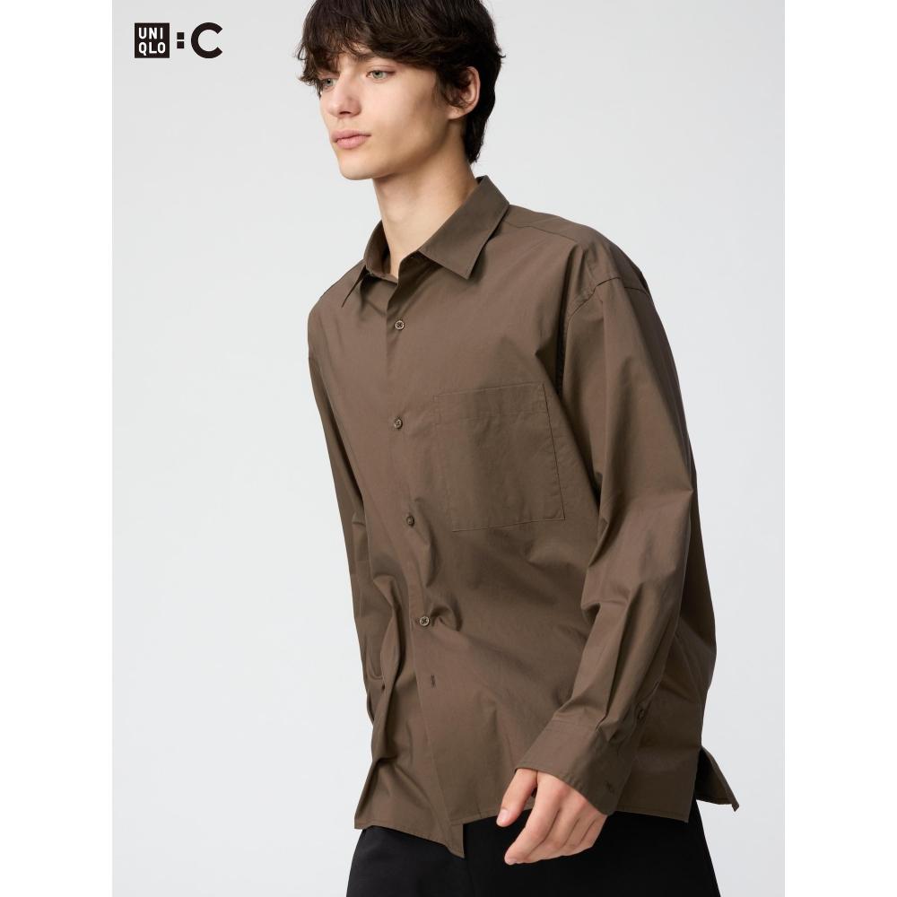 Uniqlo Broadcloth Oversized Shirt  Long Sleeve 