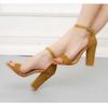 Fashion Women Pumps Sesy High Heels sandals Buckle Strap Women's Shoes Peep Toe High Heels Wedding Shoes PLUS SIZE 34-43 tyh78