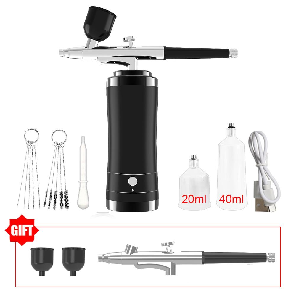 Portable Airbrush Nail With Compressor Portable Air Compressor for Nails Cake Painting Crafts Air Brush Kit Airbrush Nails Spray