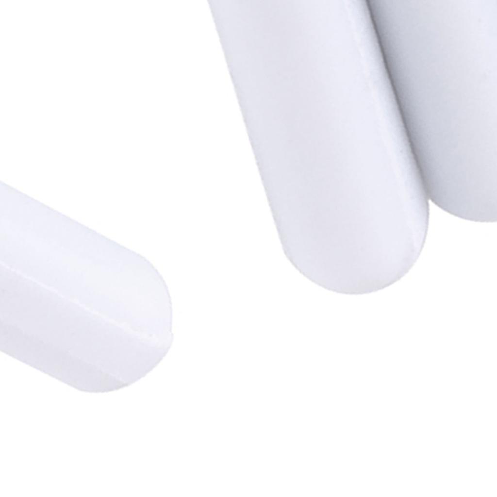 5pcs Type C White Color PTFE Stir Bar Laboratory Stirrer Flea Lab Spinner for Magnetic Mixer