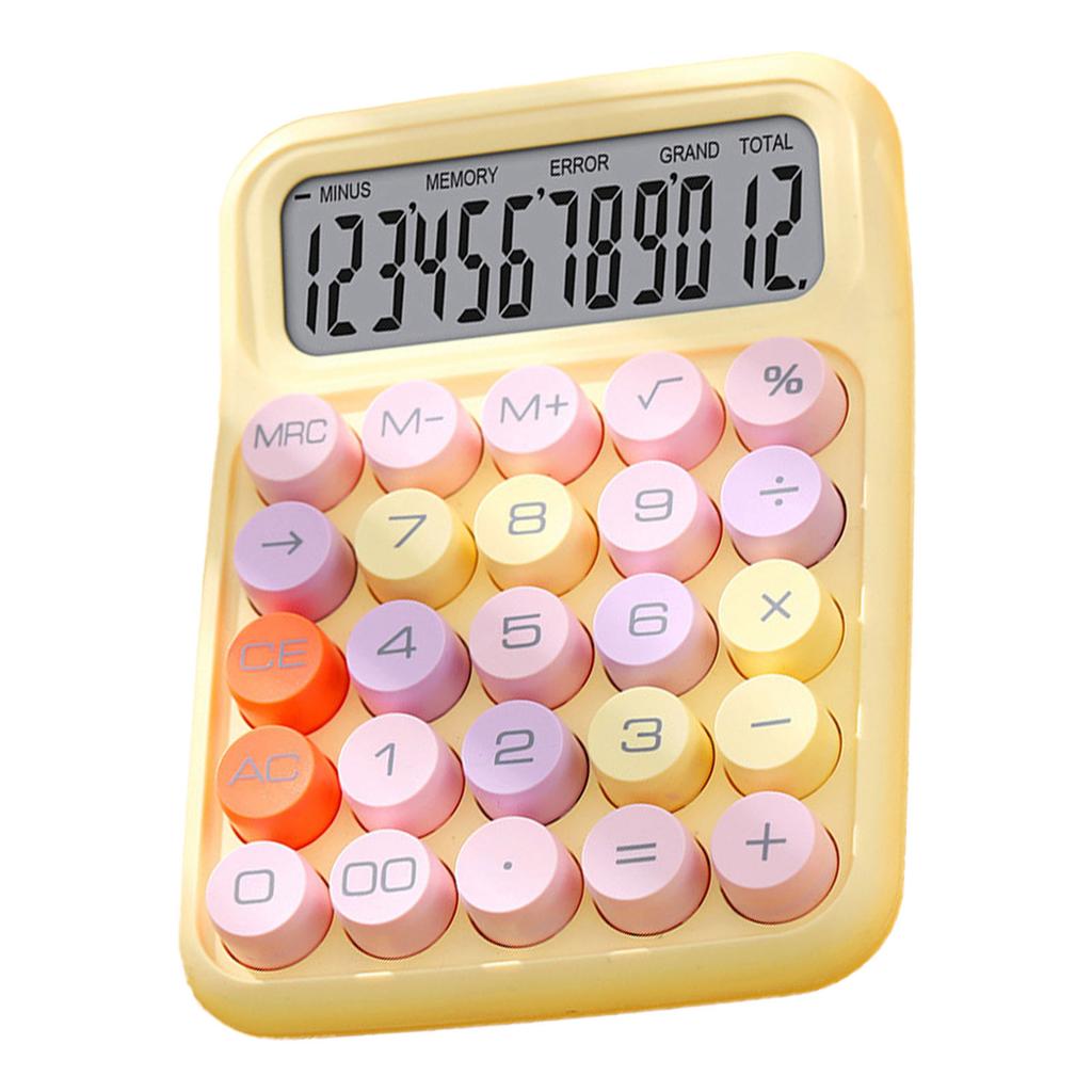Colorful Calculator Mechanical Keyboard Calculator Electronic Desktop Calculator for Home School Office