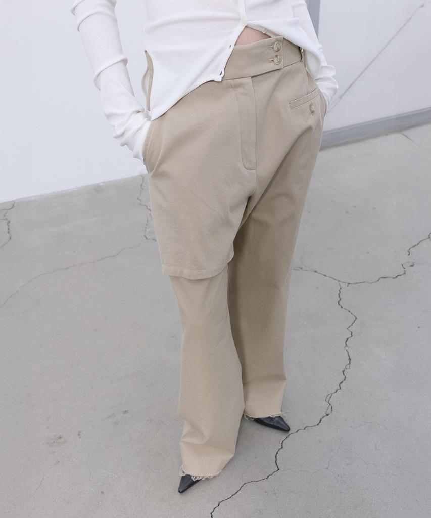LCDC™ Overlay Straight Pants (Beige)