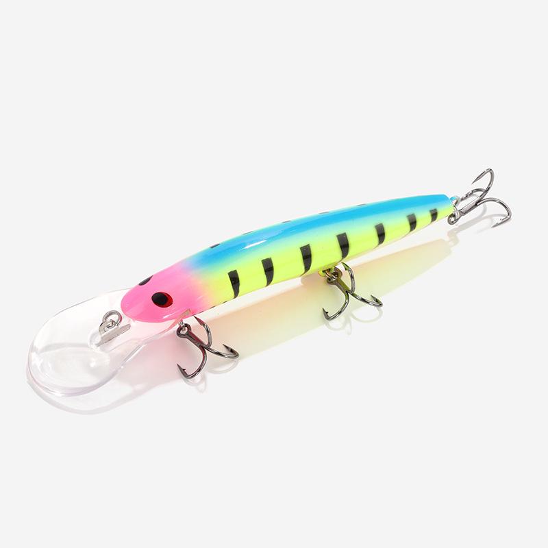 In-Stock Double-Tongued Minnow Hard Lure: Long-Casting, Sinking, Artificial Bait for Bass and Asp Fishing
